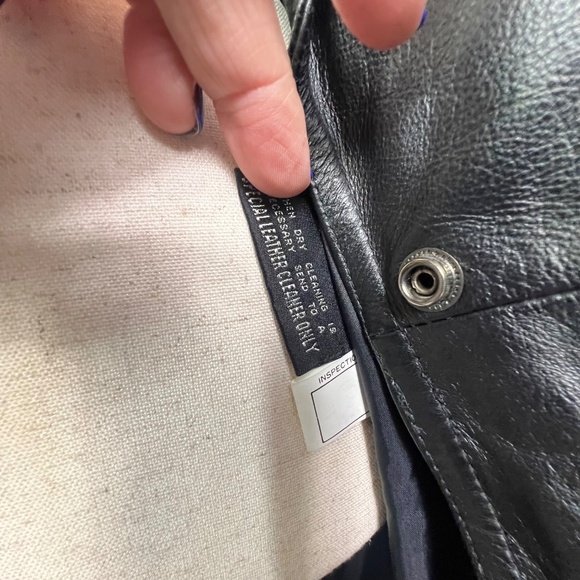 VINTAGE |•WILSONS LEATHER•| PELLE STUDIO Long Black Leather Jacket Size Medium - Picture 14 of 16